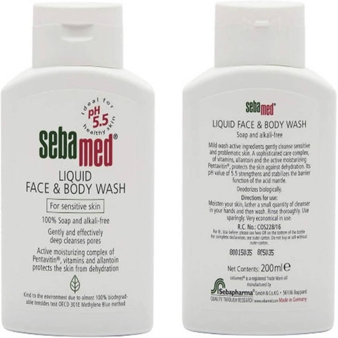 Sebamed Liquid Face And Body Wash